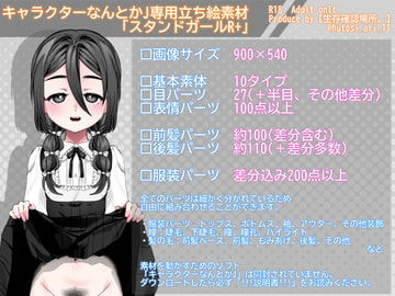 Character Nantoka J Pose Art Materials "Standard Girl R+" [Survival Confirmation Spot.]