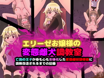 エリーゼお嬢様の変態雌犬調教室～亡国の王子が身も心も女体化した変態雌奴○便器に調教改造されるまでの記録～ [コケコッコ]