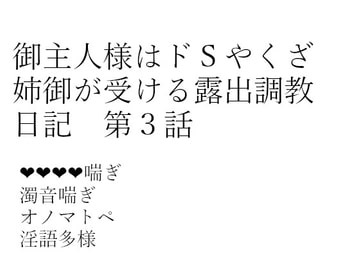 御主人様はドSやくざ姉御が受ける露出調教日記 第3話 [hanaのノベルショップ]