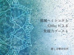 低域ヘミシンクと528hzによる免疫力ブースト [癒し音響研究所]