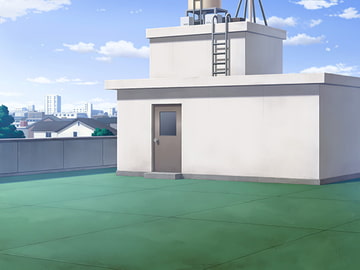 フリー背景素材 学校 屋上 [アトリエてっち]