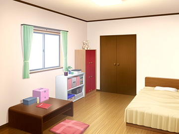 フリー背景素材 住宅 部屋1 [アトリエてっち]