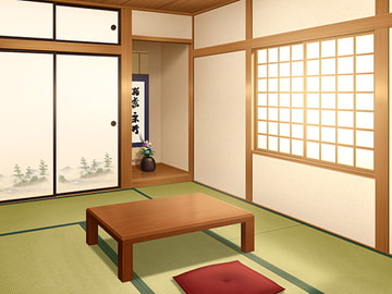 フリー背景素材 住宅 和室 [アトリエてっち]