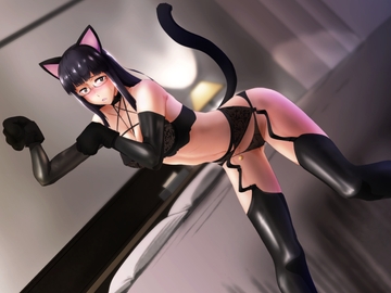 知的クールで女王様な年上嫁にドスケベ猫コスランジェリーを着させたら甘えんぼ淫乱メス猫と化した件について [お姉さん専科「えるて家」]