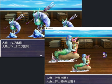 2D・RPG用敵グラフィック008”人魚” [ぱらびょ屋こねこ]