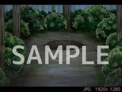 森 落とし穴 夜【ゲーム背景素材】 [USAGI STORE]