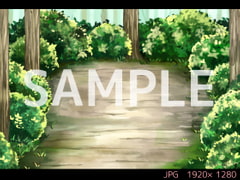 森 行き止まり 昼【ゲーム背景素材】 [USAGI STORE]