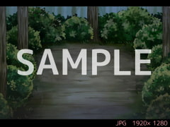 森 行き止まり 夜【ゲーム背景素材】 [USAGI STORE]