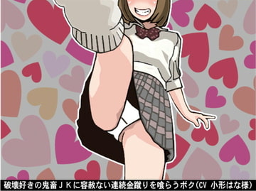 破壊好きの鬼畜JKに容赦ない連続金蹴りを喰らうボク(CV 小形はな様) [アイボイス]