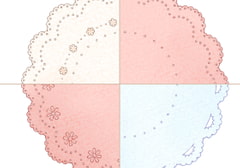 Round Lace (Flower) 11 types x 3 colors (33 sheets) [Yume Mizuno Shop]