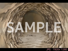 洞窟(トンネル) 昼【ゲーム背景素材】 [USAGI STORE]