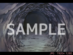 洞窟(トンネル) 夜【ゲーム背景素材】 [USAGI STORE]