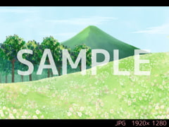 草原 昼【ゲーム背景素材】 [USAGI STORE]