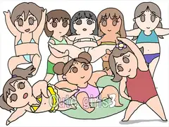 かわいい女の子たち 3 (GIFパラパラまんが )