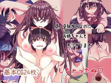 僕、受験当日なのにお姉ちゃんと、ぎりぎりまで・・・しちゃったね [Sleepless Walk]