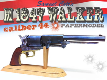 【ペーパーモデル】Samuel Colt's M1847Walker [Daumier_Smith]