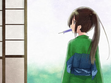 和服イラスト集 [玻璃月夜]