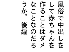 風俗で中出しをして赤ちゃんを作ることはダメなことなのだろうか。後編 [Bアワードリーム]