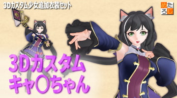 3Dカスタム少女用追加衣装セット "3Dカスタム キャ○ちゃん" [MetaLogic]