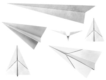 紙飛行機イラスト素材 [おにかしま]