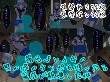 露出プレイ中の男の娘のチンポを握ったら家庭が崩壊した件 [ハードコア001]