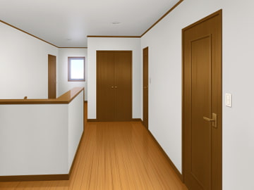 フリー背景素材 住宅 廊下 [アトリエてっち]