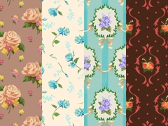 ロマンス花柄 4種8カラー [みずの ゆめ屋]