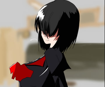 メカクレ黒セーラー服 [Esthepasta]