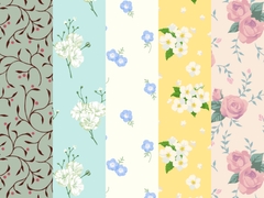 ロマンス花柄2 5種10カラー [みずの ゆめ屋]