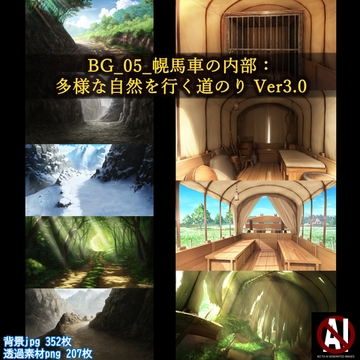 BG_幌馬車の内部:多様な自然を行く道のり_ver3.0 [BGスポット]