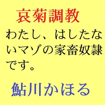 哀菊調教 わたし、マゾの家畜奴○なんです [鮎川かほる]