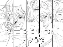 ラフ亭らくがき002 ケモミミしっぽ