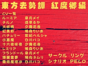 東方去勢譚 紅魔郷編 [リング]