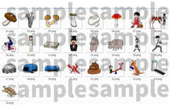 いろいろなイラスト画像25種類詰め合わせ [Mslash]