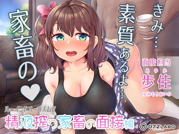 【家畜面接】優しいお姉さんの面接業務★何度もイカせる「ルーインドオーガズム7・精液搾り家畜の面接編」〜何度も出せるテクニックRuined orgasm〜 [072LABO]