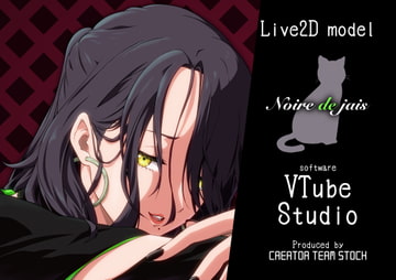 【ハイクオリティLive2Dモデル】黒のノワール [クリエイターチームSTOCK]