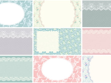 パステルカラーのロマンス系背景素材その2 15枚(1920×1080) [みずの ゆめ屋]