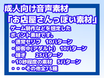 成人向け音声素材Vol5(お店屋さんっぽい素材) [すぱらんど。]