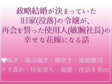 政略結婚が決まっていた没落令嬢の私は、かつて使用人だった敏腕社長に身も心も奪われてしまいました [つづら亭]
