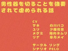 男性器を切ることを強要されて虐められる話