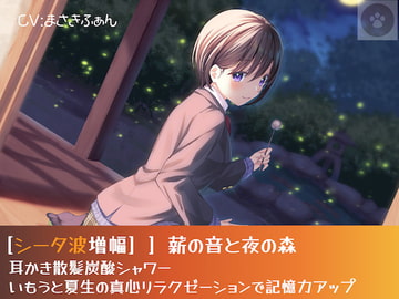 [シータ波増幅]薪の音と夜の森-耳かき散髪炭酸シャワー-いもうと光瑠の真心リラクゼーションで記憶力アップ [にゃんこフェチ]