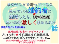 自分のことを嫌っていると思っていた婚約者と結婚したら、思いの外激しく求められた話 [貴女の為に文字を書く!]