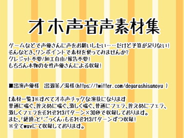 オホ声音声素材集 [Junky-Soft]