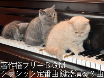 著作権フリーBGM クラシック定番曲 鍵盤演奏3曲 [C_O (B_SIDE)]