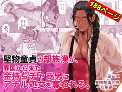 堅物童貞の部族漢が、異国から来た金持ちチャラ男にアナル処女を奪われる。 [星谷京]