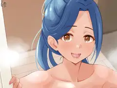 『兄妹仲良くお風呂に入っているのね』未統合PSDデータと統合済みJPG