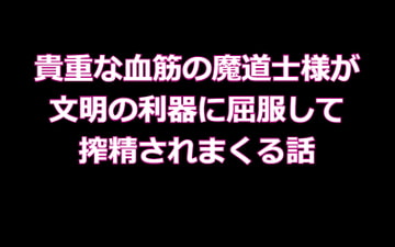 貴重な血筋の魔道士様が、文明の利器に屈服して、搾精されまくる話 [Ruru管轄区]