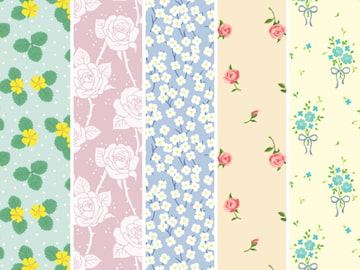 ロマンス花柄4 5種10カラー [みずの ゆめ屋]