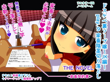 ドスケベ裏ソープ嬢～JK編～ play.9 家畜陰茎切り落とし THE NOVEL [人工美少女製作所]