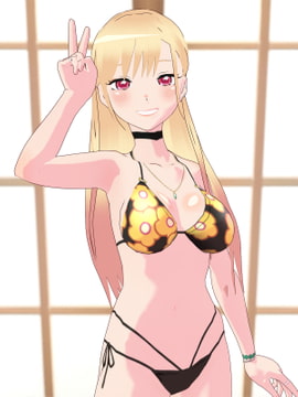 【Vroid 同人作品】その着○替え人形は恋をする 喜○川 海夢 (水着) [Type X]